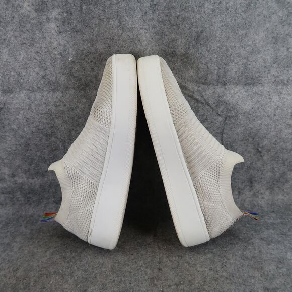 Steve Madden Shoes Womens 7 Sneakers Slip On Casual Fashion Knit White Platform - Picture 10 of 16